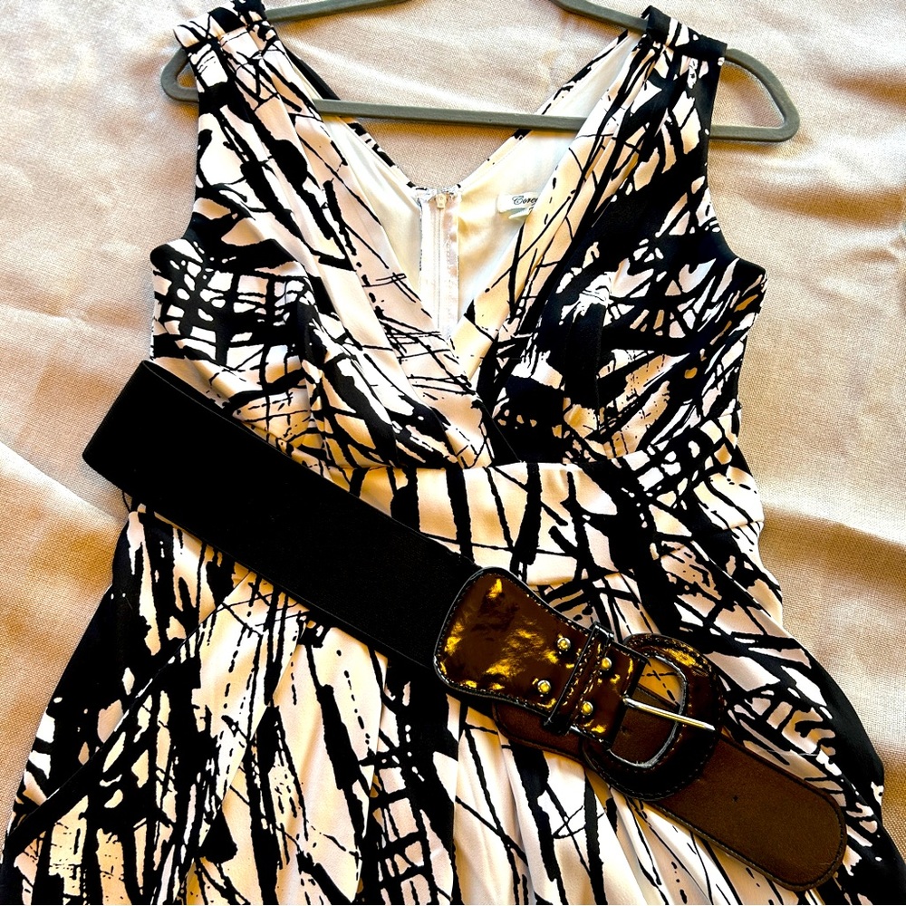 Corey P Black and White Dress - Size 8 LAST CHANCE